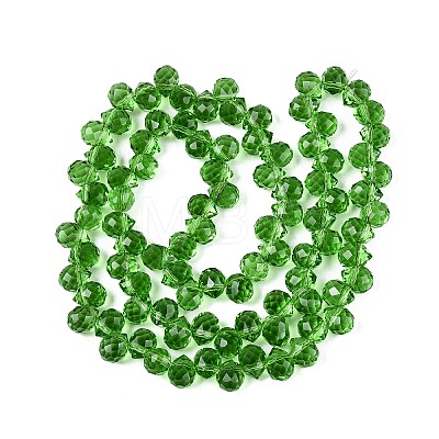 Transparent Glass Beads Strands GLAA-Q116-01A-B10-1