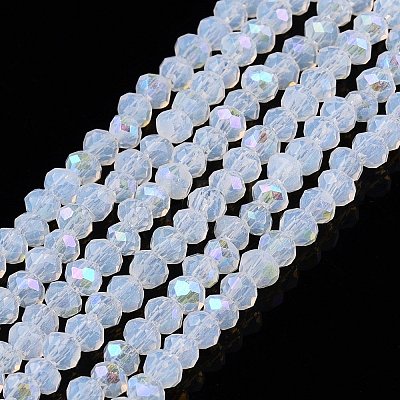 Electroplate Glass Beads Strands EGLA-A044-J1mm-L06-1