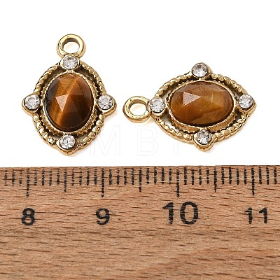 Natural Tiger Eye Faceted Pendants GG-CBA38A9-01G-02-1