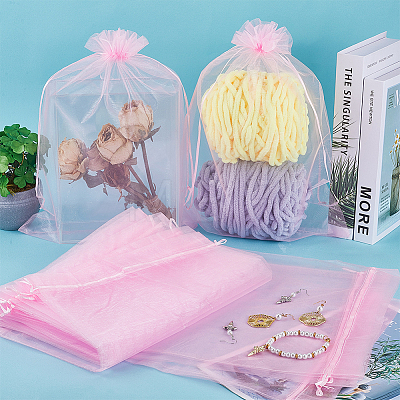 30pcs Large Organza Pouches Portable Shoes Bag Travel Storage Drawstring Bags OP-SP0001-03B-03-1