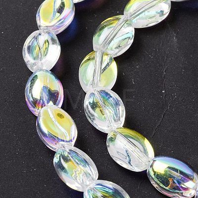 Electroplate Glass Beads Strands EGLA-B005-01A-AB02-1