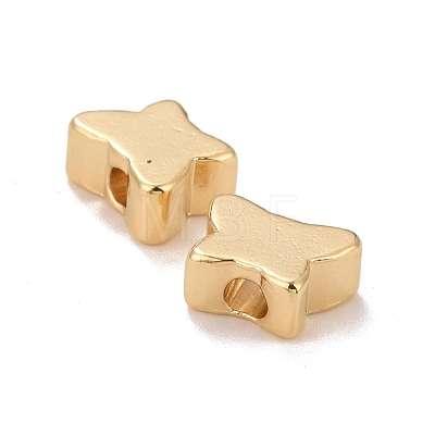 Rack Plating Eco-friendly Brass Beads KK-D075-28G-RS-1
