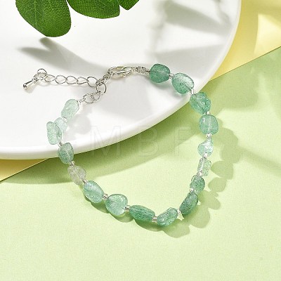 Natural Strawberry Quartz Beads Bracelets for Women BJEW-H623-02S-17-1