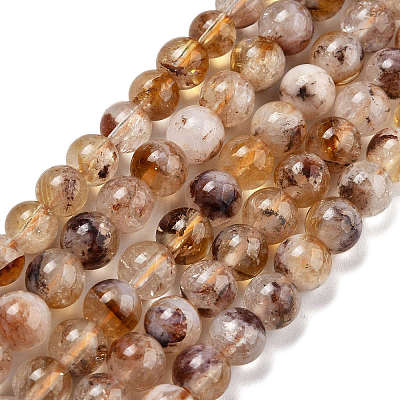 Natural Citrine Beads Strands G-P569-A01-01-1