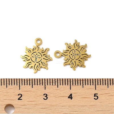 Ion Plating(IP) 304 Stainless Steel Charms X-STAS-J042-04G-1