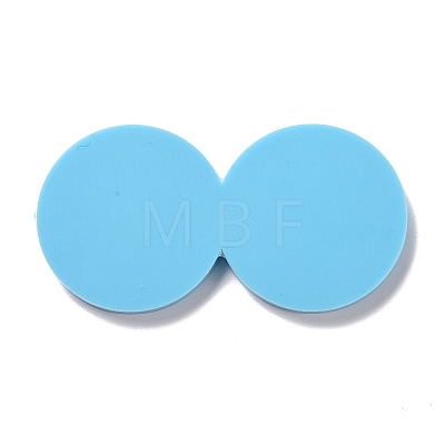 DIY Flat Round with Gingerman Pendant Silicone Molds DIY-D060-37-1