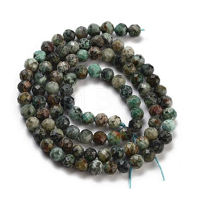 Natural African Turquoise(Jasper) Beads Strands G-G140-A11-03-1