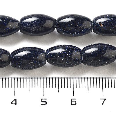 Synthetic Blue Goldstone Beads Strands G-B106-B01-01-1