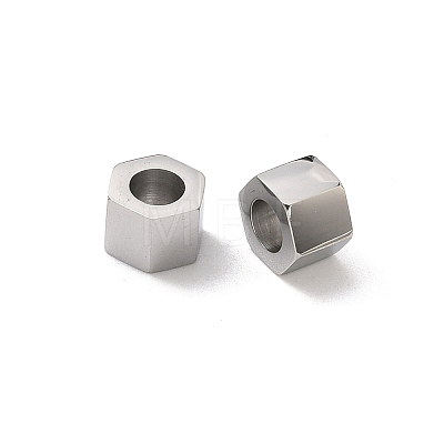 316 Surgical Stainless Steel European Style Beads STAS-L307-16P-1