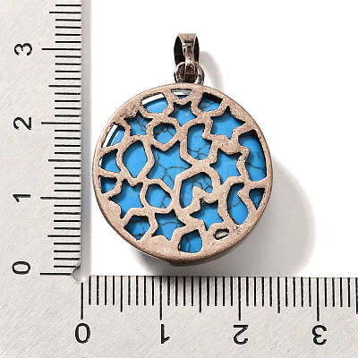 Synthetic Turquoise Pendants G-P560-01R-02-1