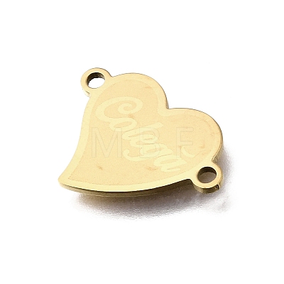 201 Stainless Steel Connector Charms STAS-B143-03G-G-1