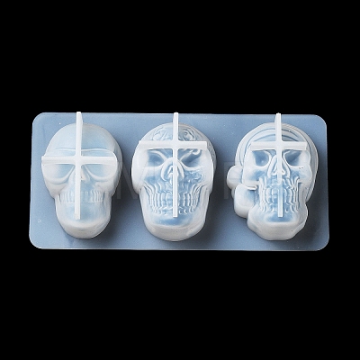 Halloween Theme Skull DIY Silicone Molds DIY-P078-01A-1