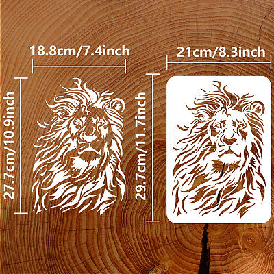 Plastic Drawing Painting Stencils Templates DIY-WH0396-525-1