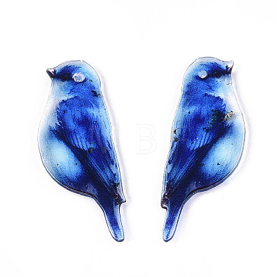 Epoxy Resin Pendants RESI-N045-01B-1