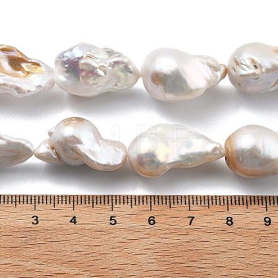 Natural Nucleated Pearl Beads Strands PEAR-B004-15K-02A-1