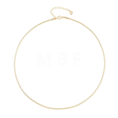 2MM Round Brass Chain Necklace Making KK-P354-02G-1