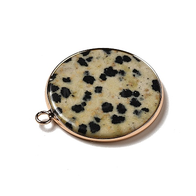 Natural Dalmatian Jasper Pendants G-A213-01G-06-1