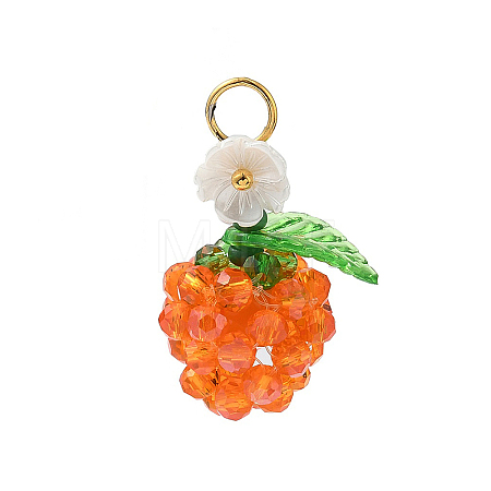Transparent Glass Pendants PALLOY-MZ00905-02-1