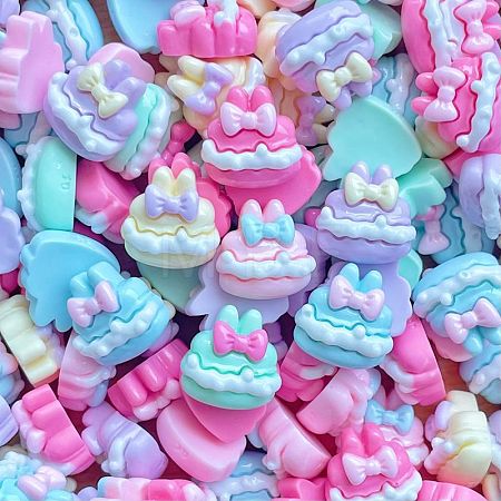 Opaque Resin Cabochons CRES-M037-08A-1