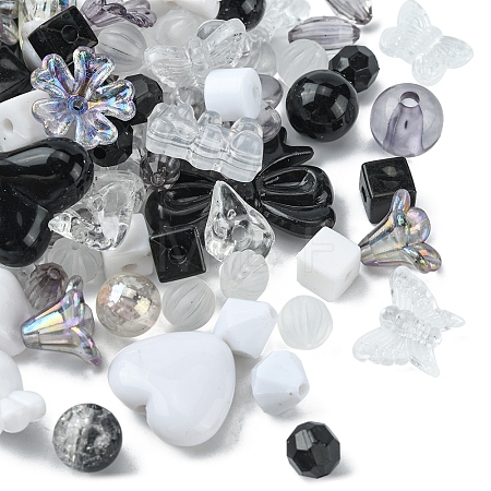 Opaque & Transparent Acrylic Beads MACR-YW0002-01I-1