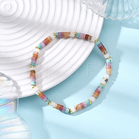 Natural Mixed Gemstone Beaded Stretch Bracelets for Women BJEW-JB12819-1