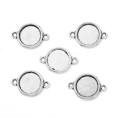 Tibetan Style Alloy Cabochon Connector Settings LS-TIBE-M022-10AS-1
