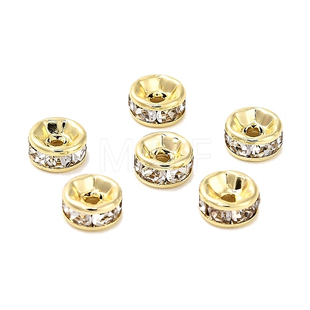 316 Surgical Stainless Steel Rhinestone Spacer Beads STAS-L285-001G-01-1-1