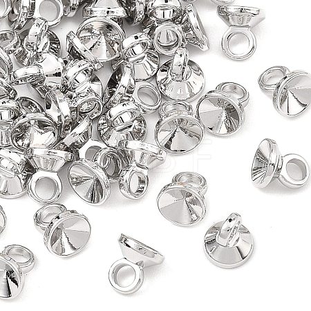 SHEGRACE Brass Bead Cap Bails XGRQ1U794-375P-1
