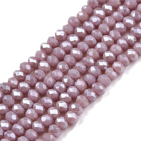 Electroplate Glass Beads Strands EGLA-A044-P1mm-A13-1