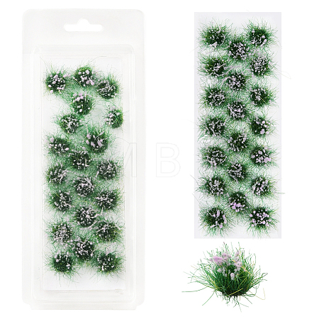 Resin Mini Grass Tufts AJEW-WH20120-10A-02-1