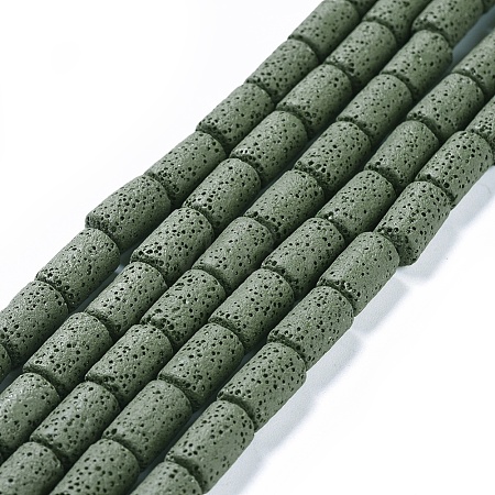 Natural Lava Rock Beads Strands G450-B09-1