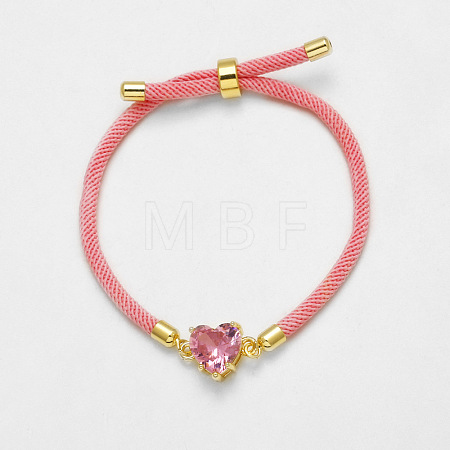 Adjustable Cotton Cord Slider Bracelets WGB6805-02-1