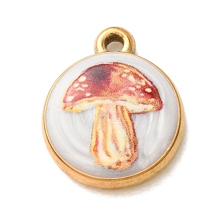 Printed 304 Stainless Steel Pendants SA-CBA9CF9-02G-H-1