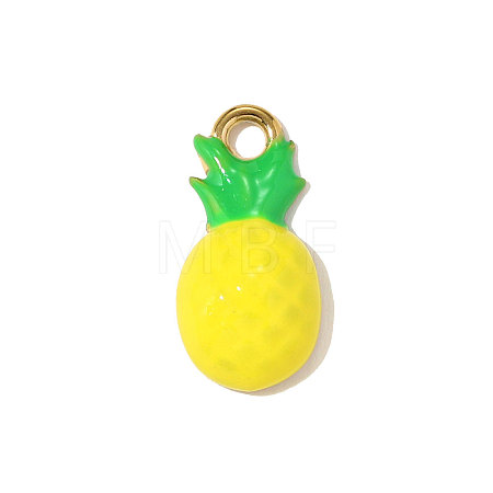 304 Stainless Steel Enamel Pendants STAS-OY010-22G-1