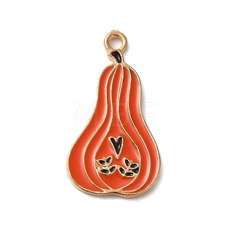 Thanksgiving Day Golden Tone Alloy Enamel Pendants ENAM-M002-02G-G-1