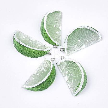 Resin Pendants RESI-T028-56A-1