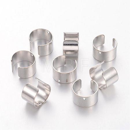 Platinum Color Brass Ear Cuff Findings X-KK-1642-N-1