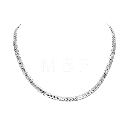 Stainless Steel Cuban Link Chains Necklaces PW-WGE1B56-01-1