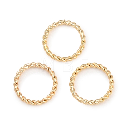 Brass Soldered Closed Jump Rings KK-K253-15D-03G-1