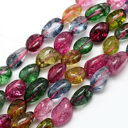 Natural Quartz Crystal Nuggets Beads Strands G-L154-26-1