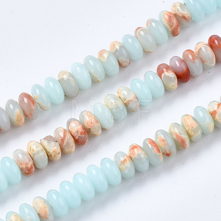 Synthetic Aqua Terra Jasper  Beads Strands X-G-S366-102A-1