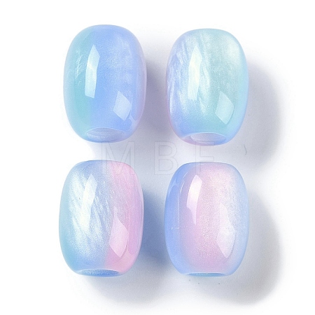 Triple Color Resin European Beads RESI-F055-13F-1