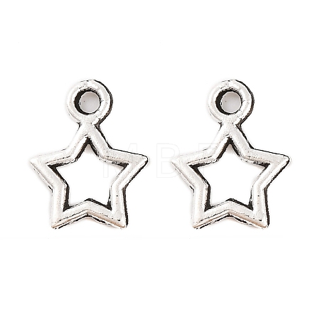Tibetan Style Alloy Star Charms LS-X-TIBEB-O004-29-1