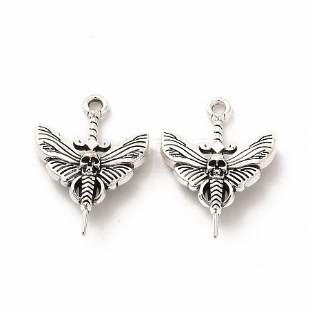 Tibetan Style Alloy Pendants PALLOY-M207-01AS-1