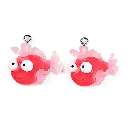 Opaque Resin Pendants RESI-D055-094P-1