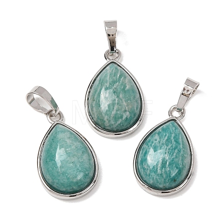 Natural Amazonite Pendants GG-CBA0251-08B-P-1