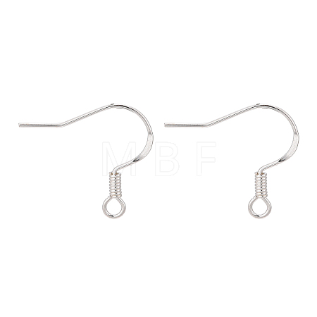 925 Sterling Silver Flat Coil Earwire LS-STER-S002-53-1