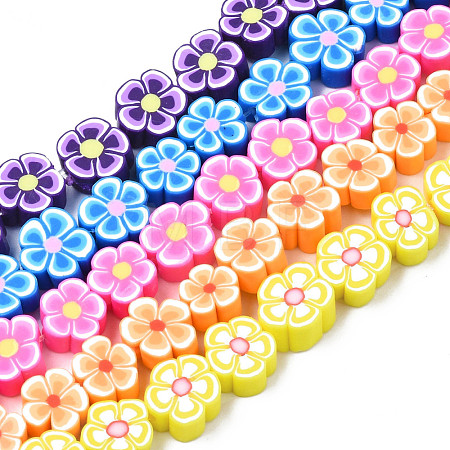 Handmade Polymer Clay Bead Strands CLAY-N011-48A-1