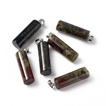Natural Dragon Blood Pendants G-E135-02P-01-1