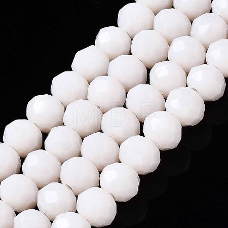 Opaque Solid Color Glass Beads Strands X-EGLA-A034-P6mm-D17-1